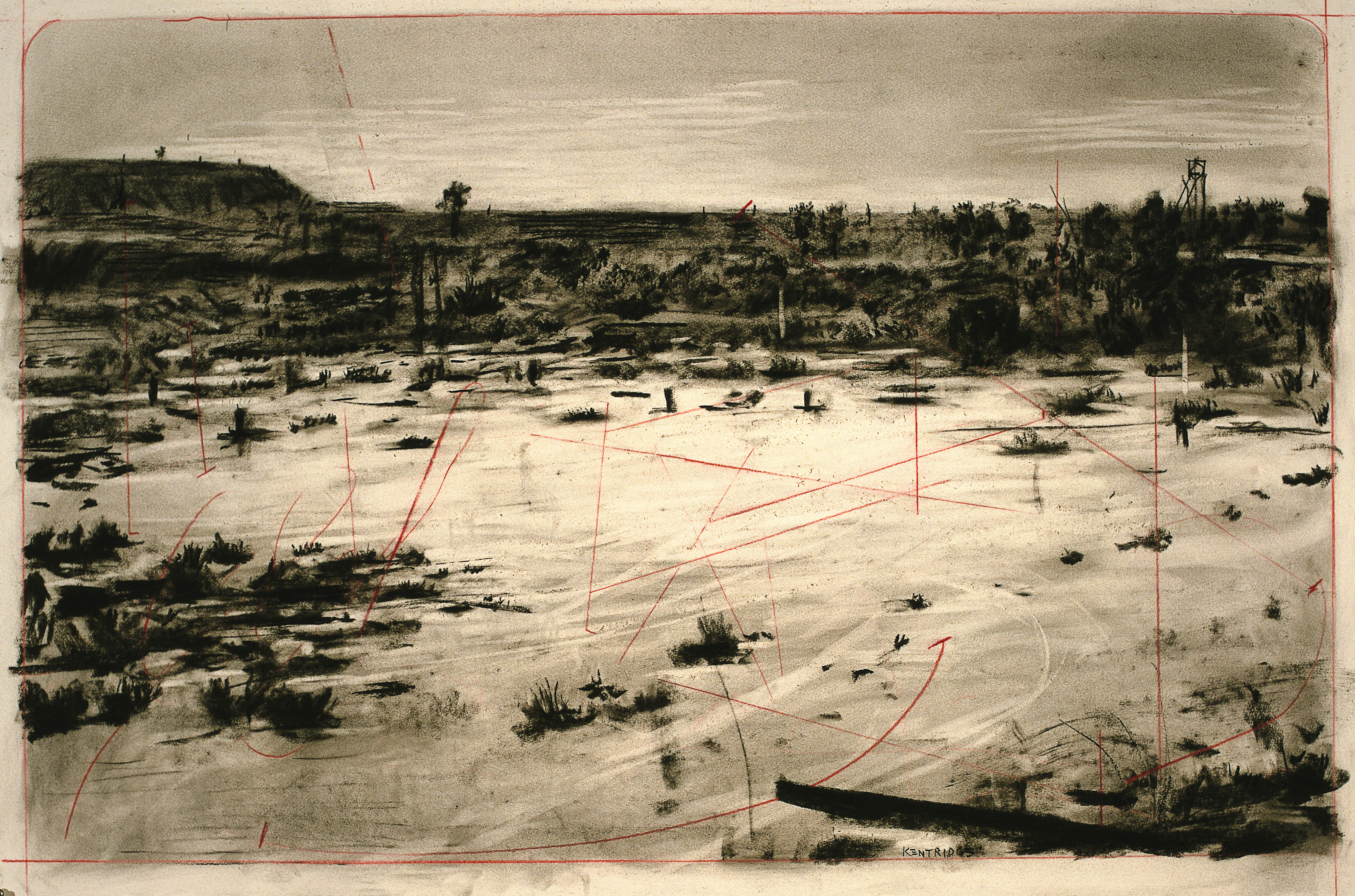 Georges Melies 3 Drawing for 7 Fragments for Georges Méliès (Landscape)